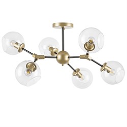 Lightstar 785063 (SX1374-6) Люстра BETA 6x40W E27 ЗОЛОТО/ЧЕРНЫЙ (в комплекте) 785063 - фото 97471