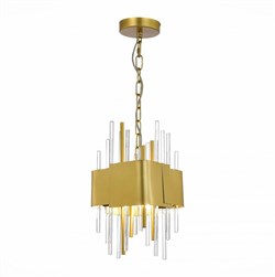 ST LUCE SL1633.203.04 Люстра подвесная Матовое золото/Матовое золото,Прозрачный E14 4*40W SL1633.203.04 - фото 97627