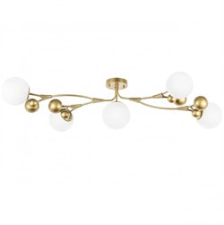 Lightstar 815553 (MX22502-5A) Люстра CROCO 5х5W (led) G9 ЗОЛОТО/БЕЛЫЙ (в комплекте), шт 815553 - фото 97650