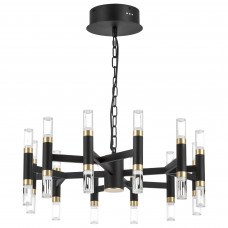 Lightstar 734247 Люстра IRIS 76W LED 3148LM 120G ЧЕРНЫЙ/ЗОЛОТО 3000K, шт 734247 - фото 97667