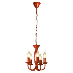Lussole LGO Металл Красный /  Без плафона Люстра E14 GRLSP-9915 - фото 97743