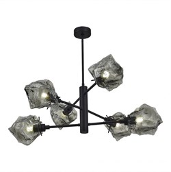 ST Luce SL1175.402.06 Люстра потолочная Черный/Серо-зеленый E14 6*40W SL1175.402.06 - фото 97831