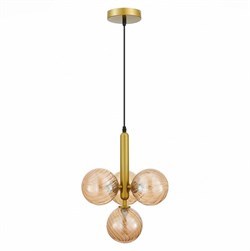 Evoluce SLE220323-04 люстра подвесная Золото/Янтарный G9 4*5W SLE220323-04 - фото 98083