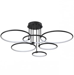 Lumion 6506/99CL LEDIO LN23 черный Люстра потолочная LED 156W 9899Лм 3000-6000K с пультом ДУ 220V URSULA 6506/99CL - фото 98254