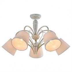 Lussole LGO Металл Белый /  Ткань Люстра E14 GRLSP-8062 - фото 98300