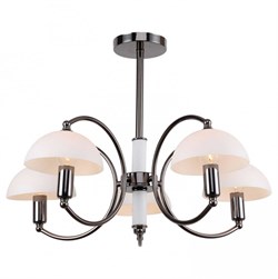 Lussole LGO Металл Черный хром /  Стекло Люстра E14 40W LSP-8084 - фото 98323