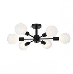 Evoluce SL419.402.06 люстра потолочная чёрный / белый E27 6*60W SL419.402.06 - фото 98336