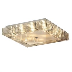 Lussole Люстра LSC-3407-10 квадрат Е14 10х40Вт хром/стекло/прозрачный POPOLI LSC-3407-10 - фото 98343