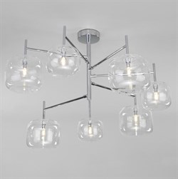 Eurosvet Потолочная люстра со стеклянными плафонами 70128/7 хром a056925 - фото 98402