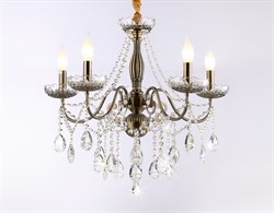 Ambrella Подвесная люстра с хрусталем TR4949/5 SB/CL бронза/прозрачный E14/5 max 40W D620*585 TR4949 - фото 98428
