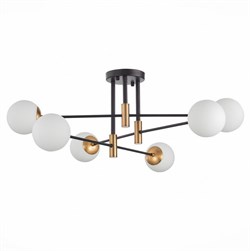 ST Luce SL1203.402.06 Люстра потолочная Бронза,Черный/Белый E27 6*40W SL1203.402.06 - фото 98436