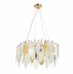 ST Luce SL1224.203.08 Люстра подвесная Золото/Прозрачный, Белый E14 8*60W SL1224.203.08 - фото 98611