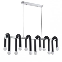 Lumion 5699/12C MODERNI LN23 119 чёрный, хром Люстра потолочная E14 12*60W 220V CASPIAN 5699/12C - фото 98667