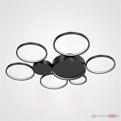 ImperiumLoft Потолочная люстра в виде колец TWINE 7 rings Black 102161-26 - фото 98814