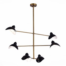 ST LUCE SL1801.303.06 Люстра подвесная Античная бронза/Черный E14 6*60W SL1801.303.06 - фото 98864