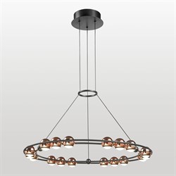 Люстра подвесная черный блестящее золото LSP-7378 - фото 98870