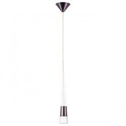 Lightstar 757011 Люстра CONE LED 5W 280LM КОФЕЙНЫЙ/БЕЛЫЙ/ПРОЗРАЧНЫЙ 3000K 757011 - фото 99271