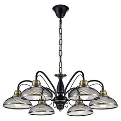 Lussole LGO Металл Черный / бронзовый Металл Люстра E27 10W GRLSP-9954 - фото 99371