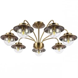 Evoluce SLE110102-07 люстра потолочная Античная бронза/Прозрачный E14 7*40W SLE110102-07 - фото 99510