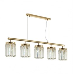 Odeon Light 4987/5 CLASSIC ODL22 449 золотой/хрусталь Люстра E14 5*40W VASSA 4987/5 - фото 99551