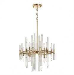 Odeon Light 4988/8 HALL ODL22 387 золотой/стекло Люстра E14 8*40W STIKA 4988/8 - фото 99651