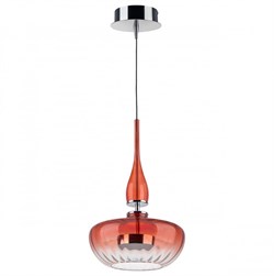 Lightstar 804402 Люстра ASTRA LED 12W 580LM ХРОМ/КРАСНЫЙ 3000K 804402 - фото 99715