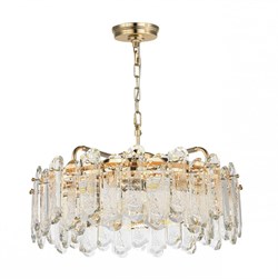 Odeon Light 5069/10 HALL ODL24 503 золото/прозрачный/металл/хрусталь Люстра E14 10*40W BULLON 5069/10 - фото 99873