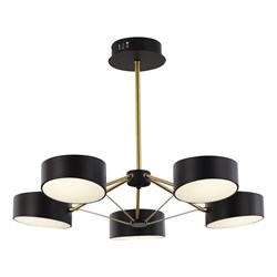 Evoluce SLE6005-402-05 люстра на штанге чёрный, Золотистый/Черный LED 5*10W SLE6005-402-05 - фото 99929