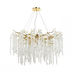 Odeon Light 5005/14 HALL ODL23 487 золотой/прозрачный металл/хрусталь Люстра G9 14*40W BANCHE 5005/14 - фото 99950