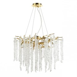 Odeon Light 5005/8 HALL ODL23 487 золотой/прозрачный металл/хрусталь Люстра G9 8*40W BANCHE 5005/8 - фото 99974