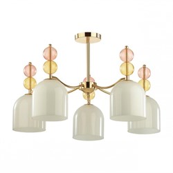 Lumion 4589/5C MODERNI LN22 127 золотой Люстра потолочная E27 5*40W 220V GILLIAN 4589/5C - фото 99980