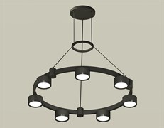 Ambrella Комплект подвесного светильника XR92051500/7 SBK/PBK черный песок/черный полированный GX53 (A9205, C9238, N8113) XR92051500