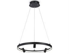 Ambrella Светильник светодиодный подвесной с пультом FL5284/1+3 BK черный 50W 3000K/4200K/6400K+4200K D500*1200 (ПДУ ИК) FL5284