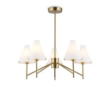 Ambrella Светильник подвесной LH57133/5 BS/FR латунь/белый матовый E14/5 max 40W D650*590 LH57133