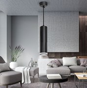 ЭРА Светильник подвесной (подвес) PL16 BK MR16/GU10, черный, потолочный, цилиндр Б0055574