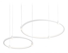 Ambrella Светильник подвесной светодиодный FL5521/2+6 WH белый 45W 3000K/4200K/6400K D600/400*1300 (без ПДУ) FL5521