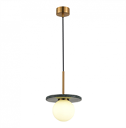 ST LUCE SL1191.363.01 Светильник подвесной Латунь/Латунь, Зеленый G9 1*5W 4000K SL1191.363.01