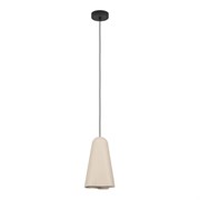 Eglo 390363 Подвесной светильник (люстра) TOLLERIC, 1X40W (E27), Ø200, сталь, черный / керамика, песочный 390363