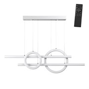 Novotech 359182 OVER NT23 000 белый Светильник подвесной диммируемый, в комплекте пульт ДУ IP20 LED 4000К 116W 220V ONDO 359182