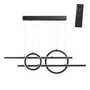 Novotech 359183 OVER NT23 000 черный Светильник подвесной диммируемый, в комплекте пульт ДУ IP20 LED 4000К 116W 220V ONDO 359183