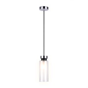 Ambrella Подвесной светильник со сменной лампой TR3570 CH/FR хром/матовый E14 max 40W D100*1050 TR3570