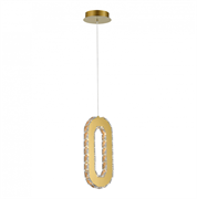 ST LUCE SL6506.203.01 Светильник подвесной Золотистый/Золотистый, Прозрачный LED 1*9W 3000K SL6506.203.01