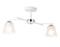 Ambrella Светильник подвесной TR303201/2 WH/CH/FR белый/хром/белый матовый E27*2 max 60W 470*370*260 TR303201