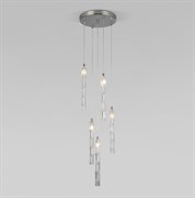 Eurosvet Подвесной светильник со стеклянными плафонами 50381/5 хром a057391