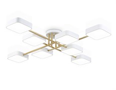 Ambrella Светильник светодиодный подвесной FL516346/8 WH/GD белый/золото 144W 3000-6000K 1060*1060*150 (без ПДУ) FL516346
