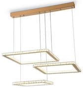 Ambrella Светильник светодиодный подвесной управляемый FA1761/3 GD золото 180W 3000K+6400K/3000K/6400K/4200K+4200K 680*460*740 (ПДУ РАДИО 2.4G) FA1761
