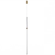 Odeon Light 6639/12L HIGHTECH ODL24 металл/античная бронза/белые бусы из акрила Подвесной светильник IP 20 LED 12W 720Лм 3500K 220V MONELLA 6639/12L