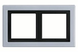 Рамка двойная для горизонтального/вертикального монтажа Jung LS design Алюминий ALD2982