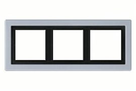 Рамка тройная для горизонтального/вертикального монтажа Jung LS design Алюминий ALD2983