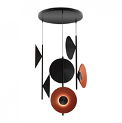 ST LUCE SL3003.403.09 Светильник подвесной Черный/Оранжевый, Черный LED 9*2W 3000K SL3003.403.09